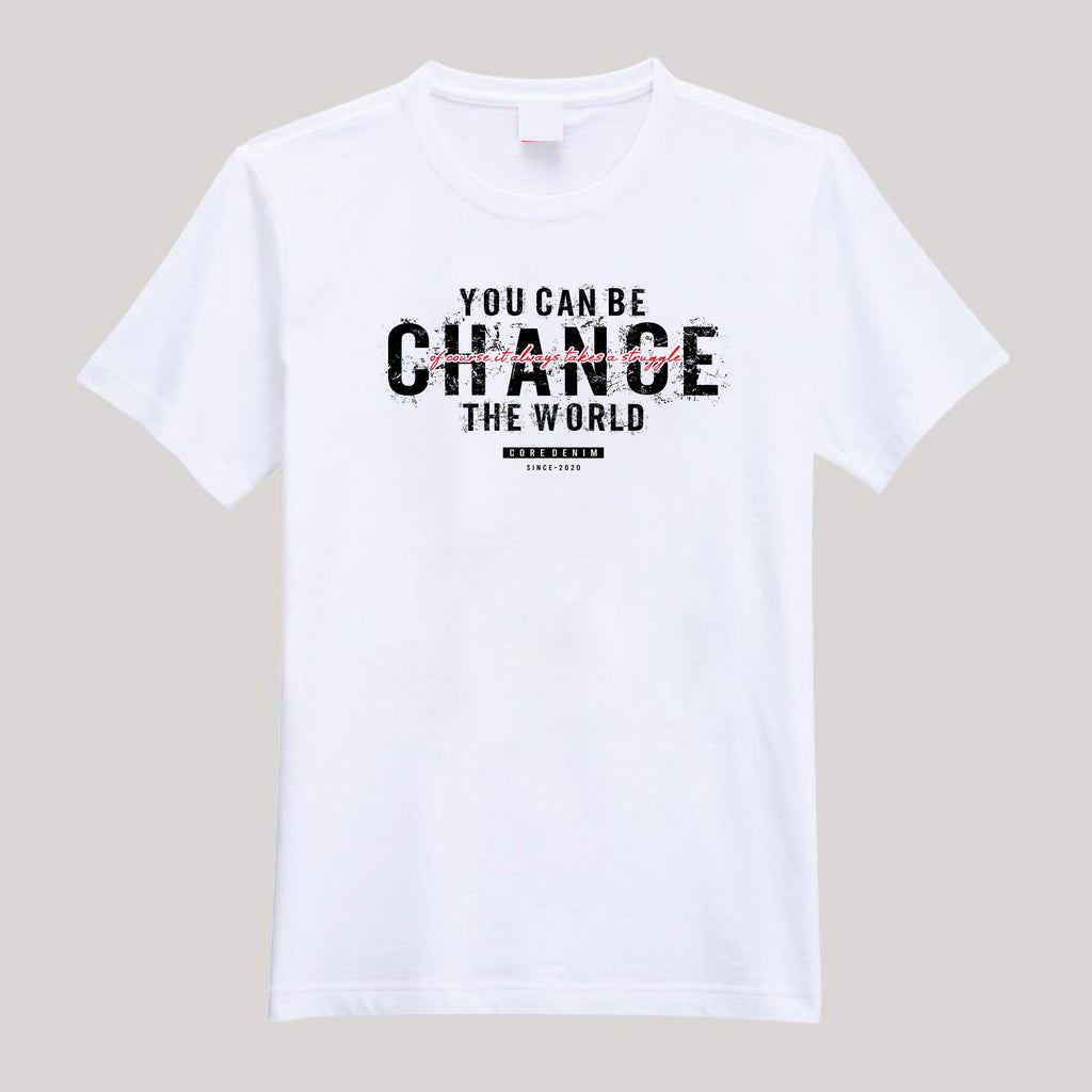 T-Shirt For Men or Women Change The World Beautiful HD Print T Shirt