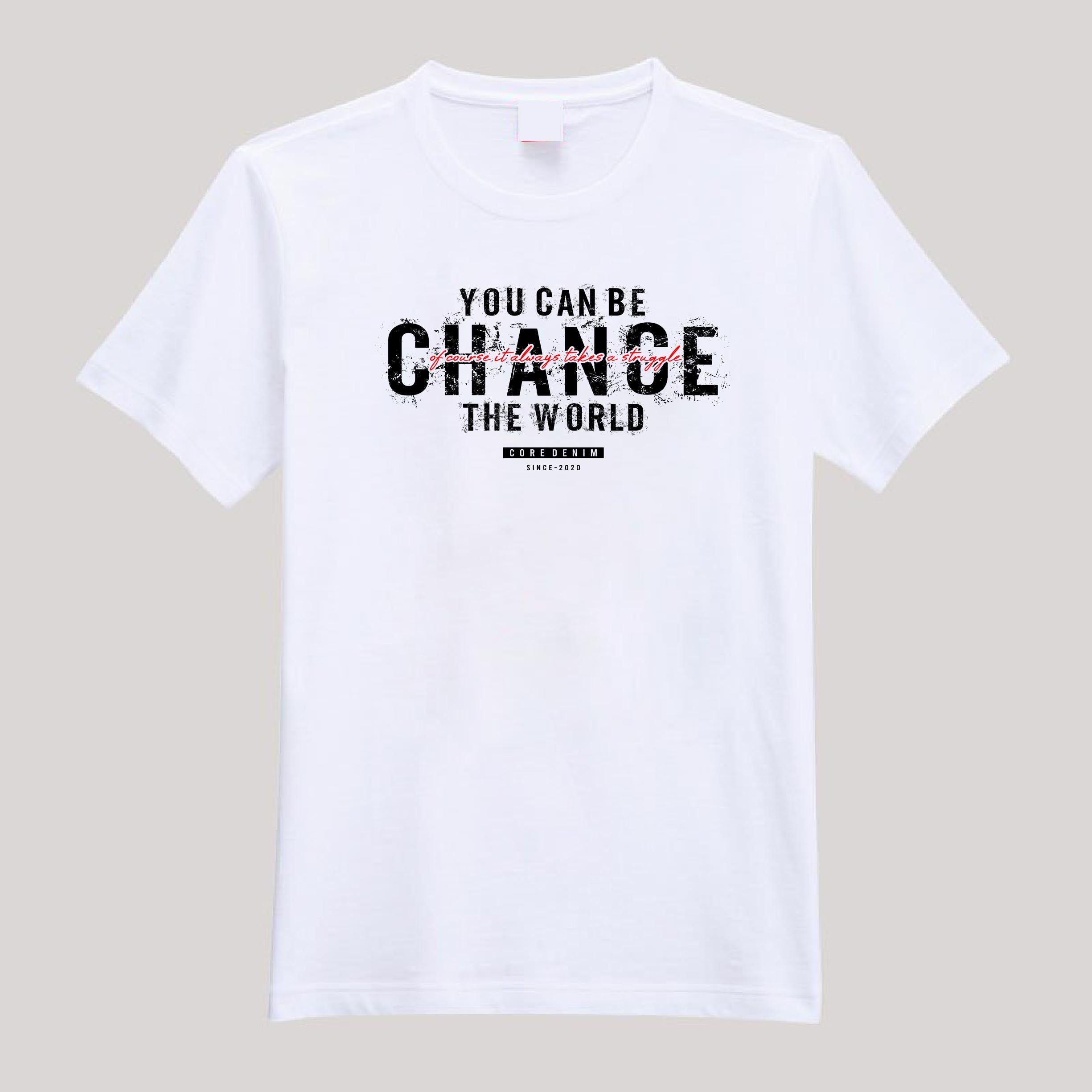 T-Shirt For Men or Women Change The World Beautiful HD Print T Shirt