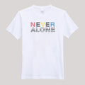 T-Shirt For Men or Women Never Alone Beautiful HD Print T Shirt