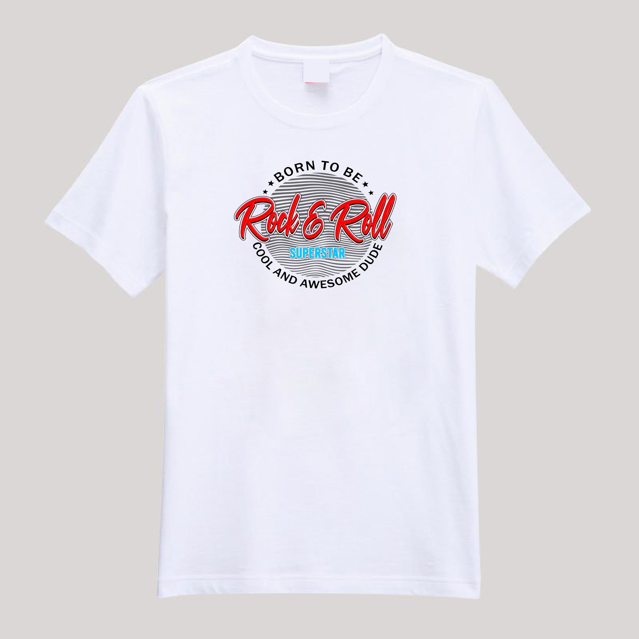 T-Shirt For Men or Women Rock & Roll Beautiful T Shirts HD Print T Shirt